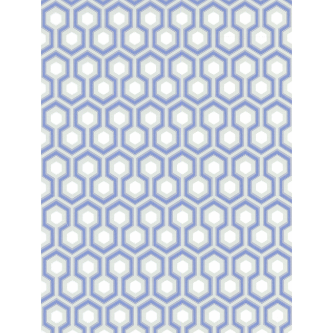 cole & son - hicks' hexagon - blue/gr - 66/8054.cs.0