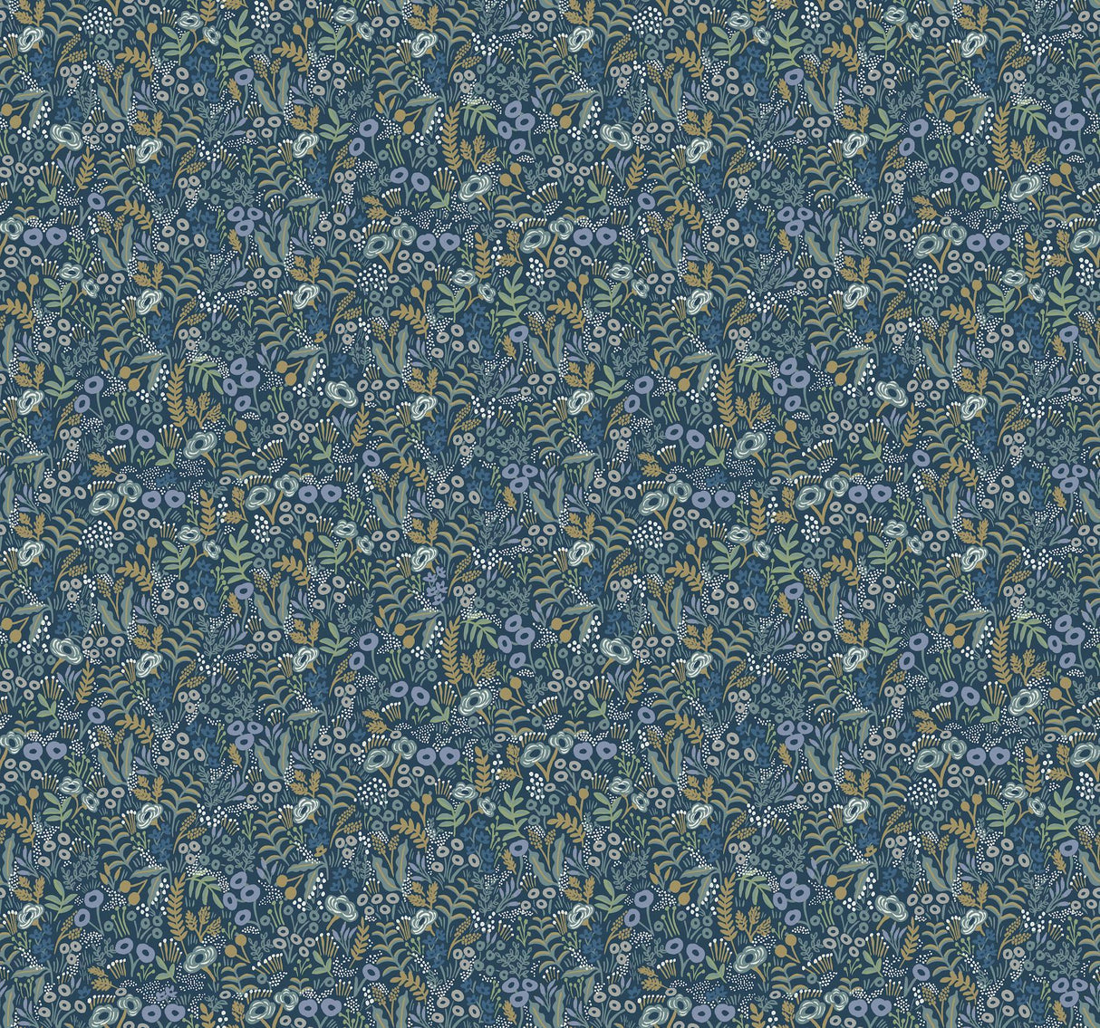 rifle paper co. tapestry indigo wallpaper