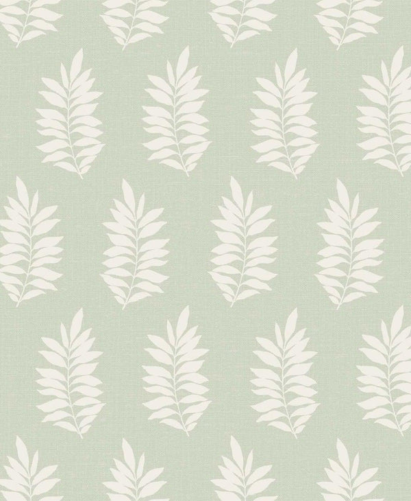 seabrook pinnate silhouette sage wallpaper