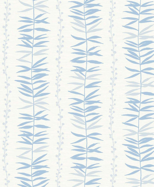 seabrook summer garland sky blue wallpaper