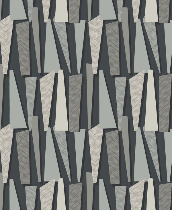 seabrook geometric shadows onyx wallpaper