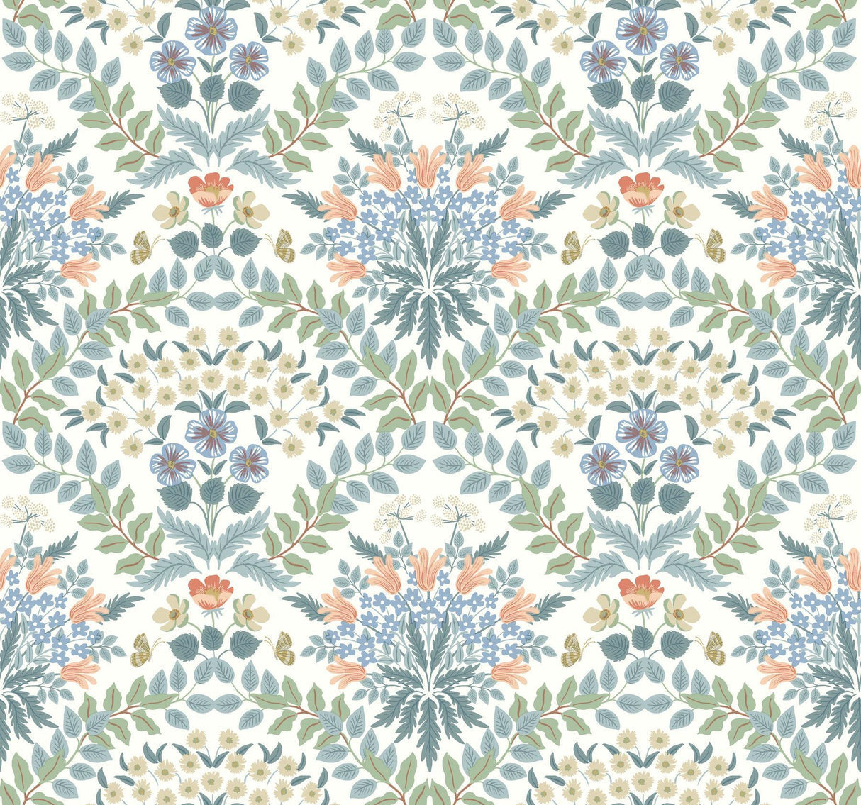 rifle paper co. bramble white wallpaper