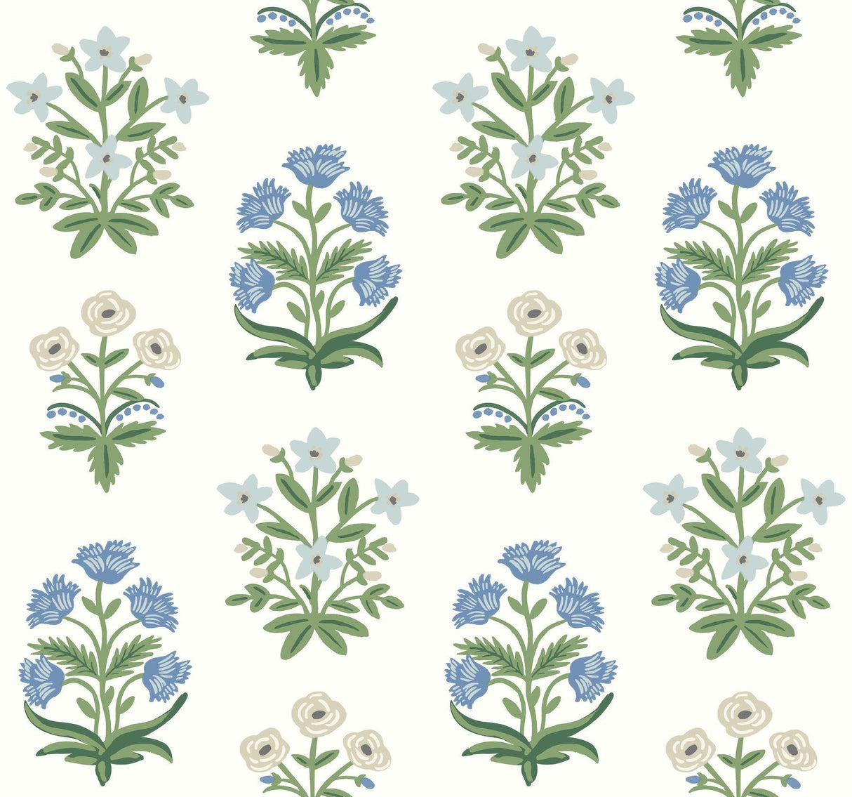 rifle paper co. mughal rose white wallpaper