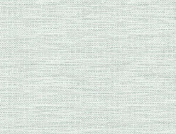 seabrook faux linen weave sea glass wallpaper