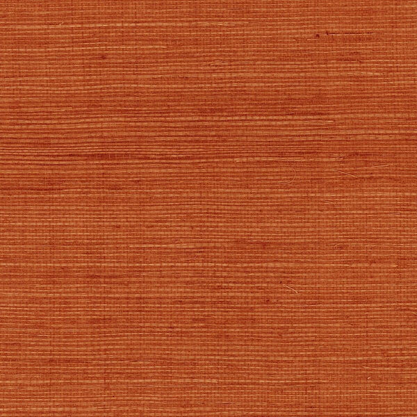seabrook sisal grasscloth blood orange wallpaper