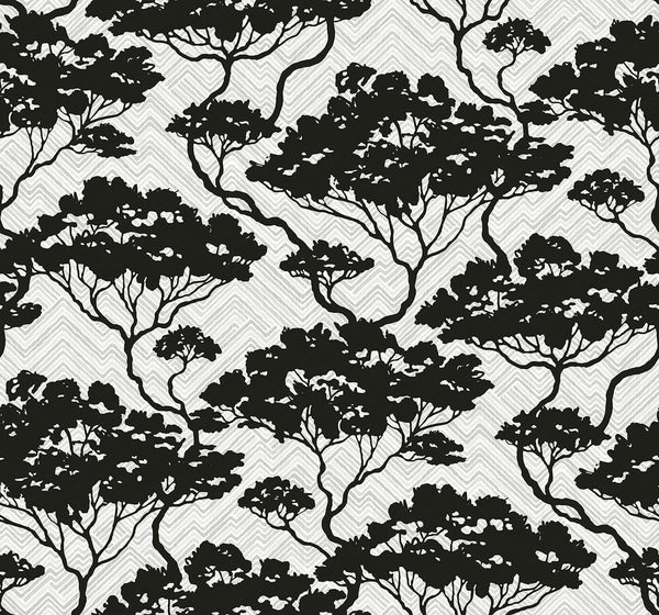 seabrook nara stringcloth onyx & fog wallpaper