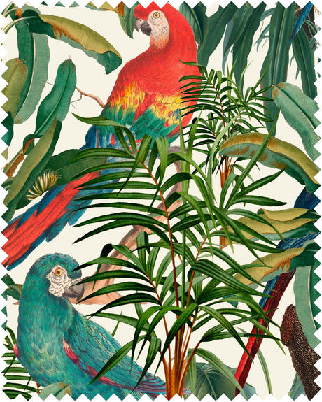 mindthegap parrots of brasil 55" x 39.4" fabric fb00008