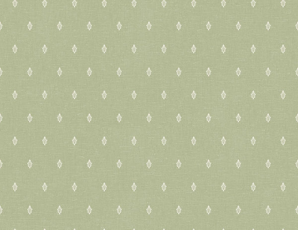 seabrook petite feuille sprig pomme wallpaper