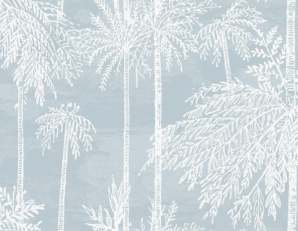 seabrook palm grove hampton blue wallpaper