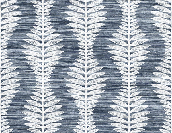 seabrook carina leaf ogee midnight sky wallpaper