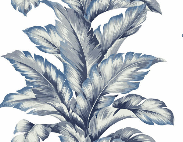 seabrook banana springs coastal blue wallpaper