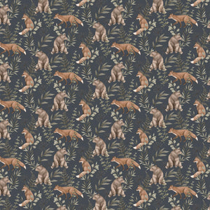 schumacher - wild forest - midnight - 6920 - wallpaper