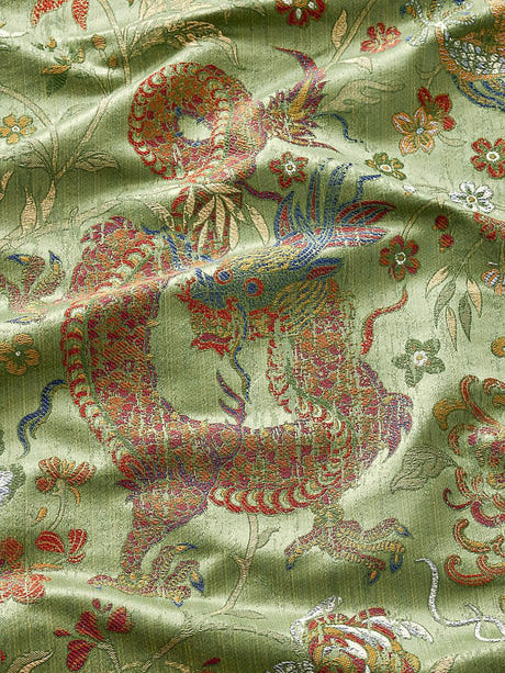 scalamandre dragon tableau spring multi fabric - scala 27327-003