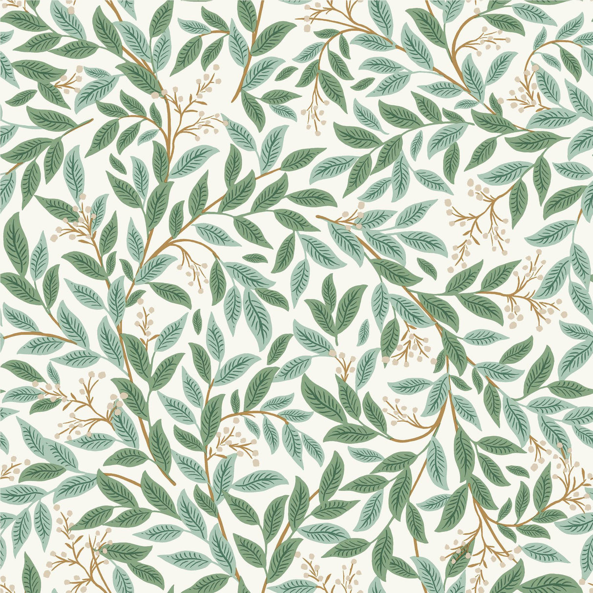 rifle paper co. willowberry green wallpaper