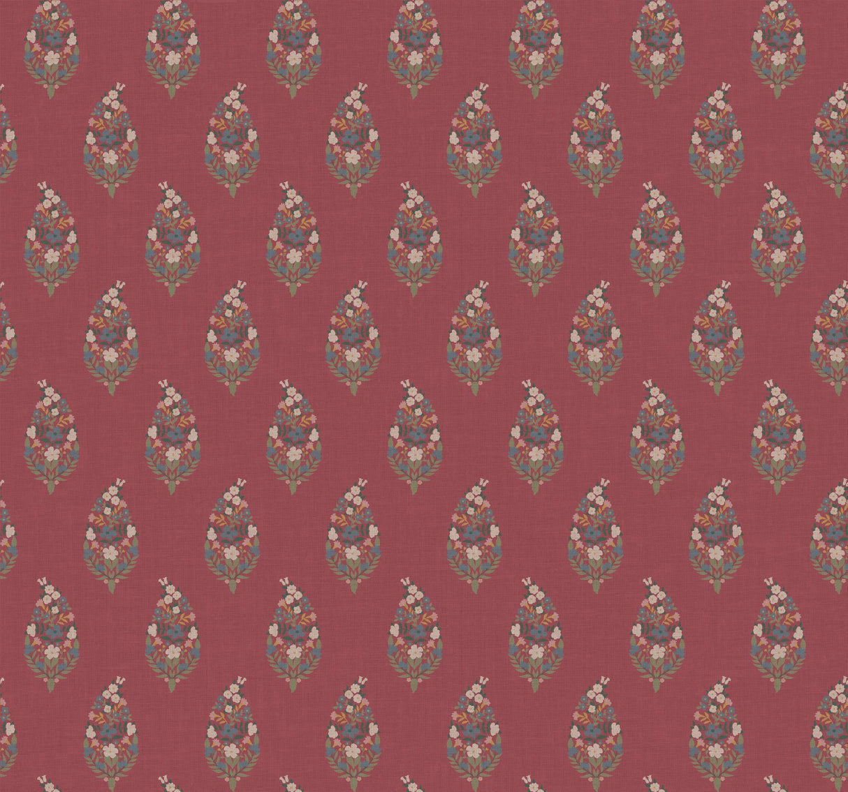 rifle paper co. paisley red wallpaper