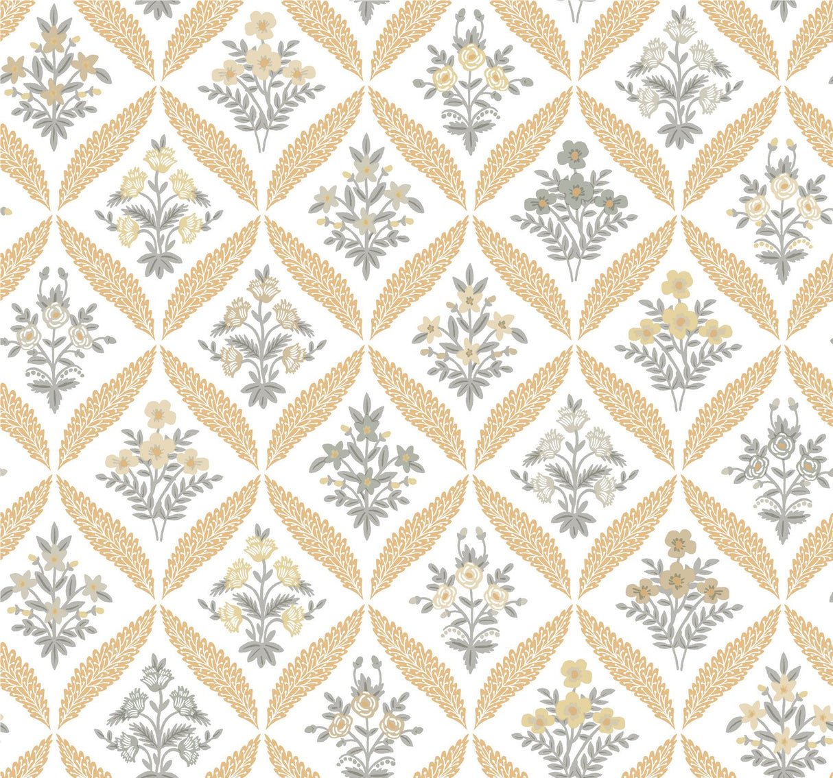rifle paper co. estee garden yellow wallpaper