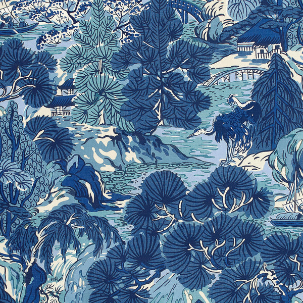 thibaut pagoda trees fabric f942023