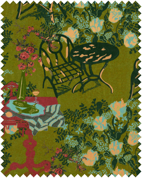 mindthegap la brasseria fern 54" x 39.4" fabric fb00117