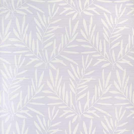 Thibaut Summer Leaves Lavender Wallpaper - T15805