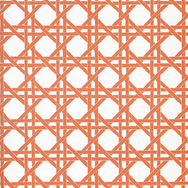 thibaut canary trellis coral wallpaper - t15818