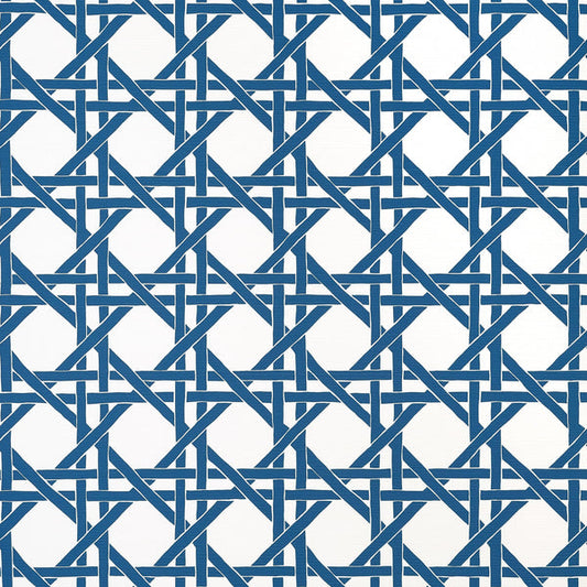 Thibaut Canary Trellis Navy Wallpaper - T15821