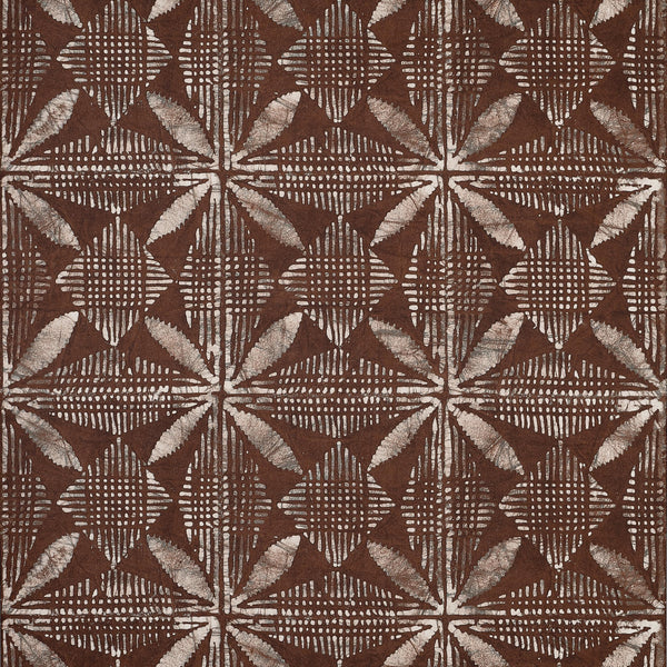 thibaut tortuga batik brown wallpaper - t15840