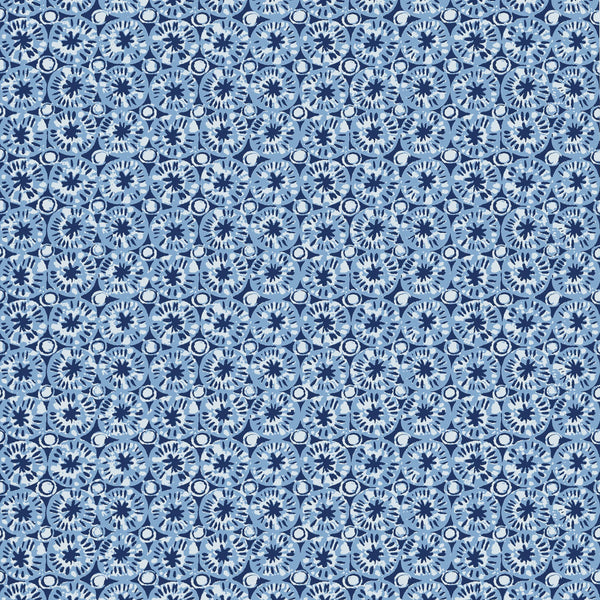 thibaut sand dollar blue wallpaper - t15855