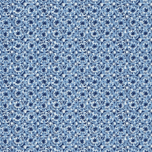 Thibaut Sand Dollar Blue Wallpaper - T15855