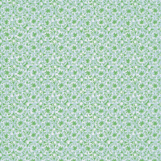 Thibaut Sand Dollar Green And Blue Wallpaper - T15856