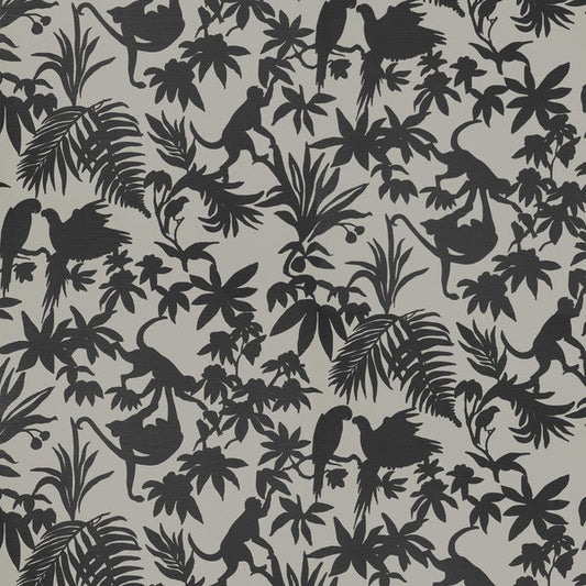 Thibaut St. Kitts Black And Tan Wallpaper - T15861