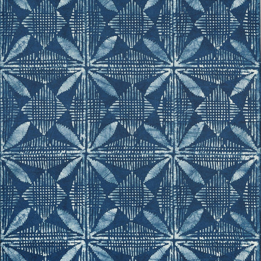 Thibaut Tortuga Batik Navy Wallpaper - T15837
