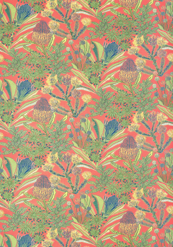 thibaut protea print fabric f81763