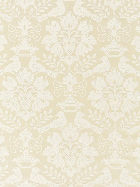 scalamandre love bird creme fabric - scala 1098mm-001