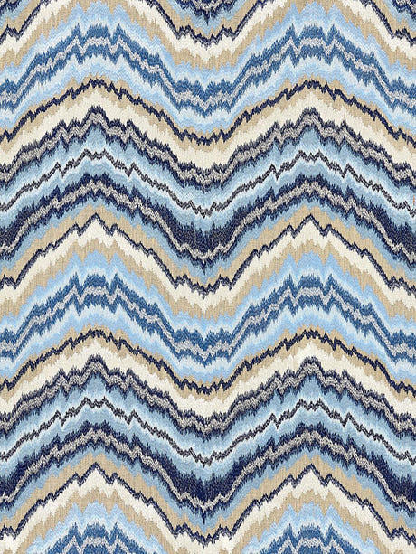scalamandre bergamo embroidery indigo fabric - scala 27096-002