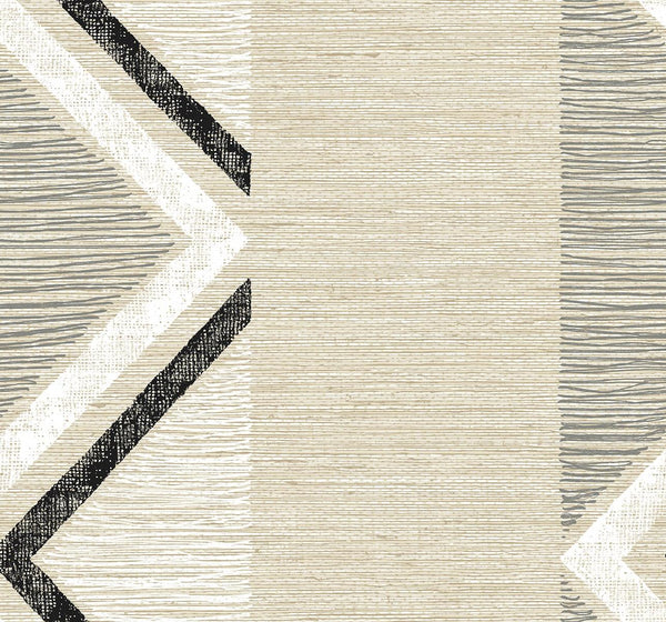 seabrook beswick chevron birch bark wallpaper