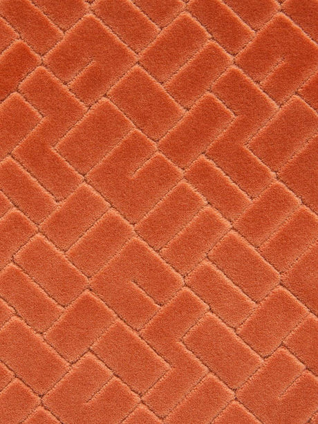 scalamandre vallauris velvet terracotta fabric - scala h00576-009