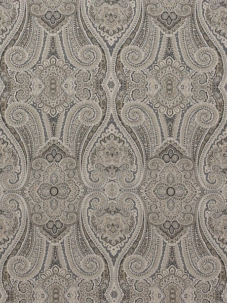 scalamandre paisley jacquard steppe fabric - scala h00582-003