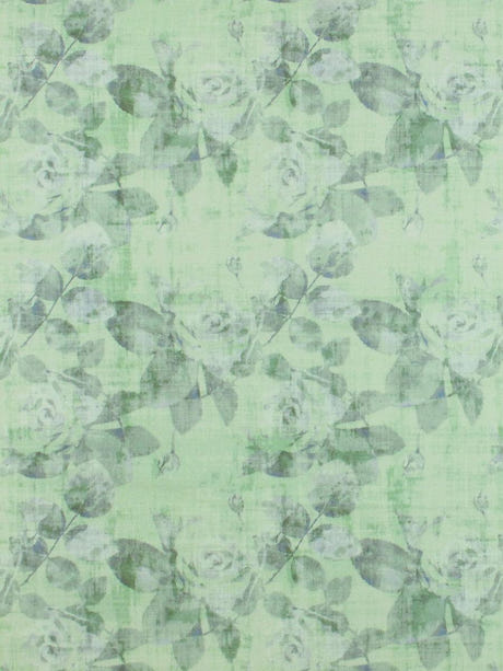 scalamandre rose trellis printed velvet green fabric - scala n4rose-002