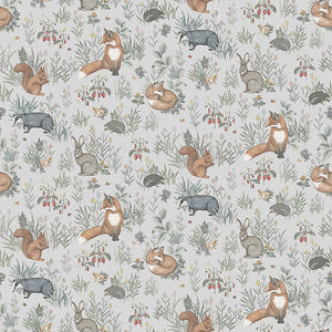schumacher - forest friends mural - multi - 7480 - wallpaper