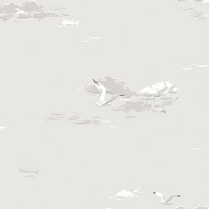 schumacher - seagulls - grey - 8857 - wallpaper