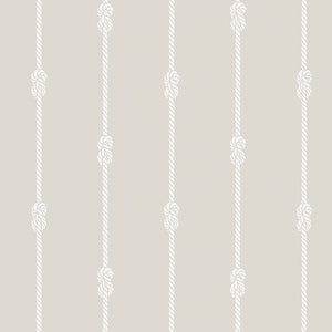 schumacher - knot stripe - sand - 8859 - wallpaper