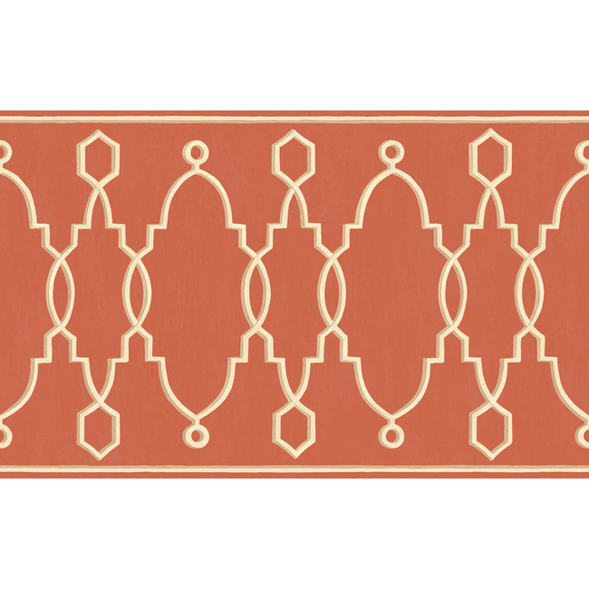 cole & son - parterre border - red - 99/3018.cs.0