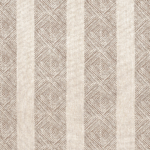 anna french af15130 clipperton stripe brown on natural fabric