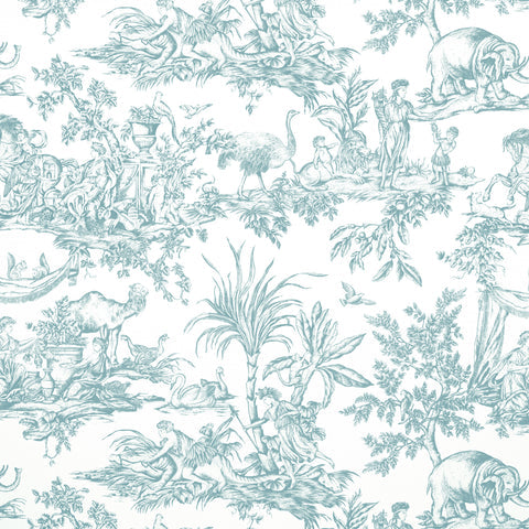 anna french af15170 antilles toile spa blue fabric