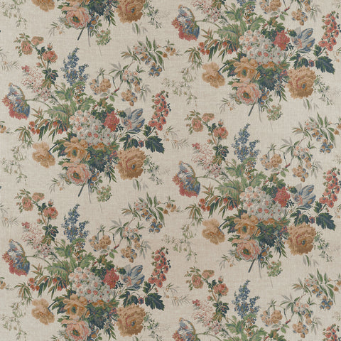 anna french af16133 garden club apricot and slate fabric