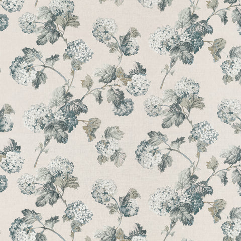 anna french af57847 sussex hydrangea slate and linen fabric