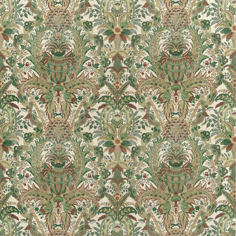 anna french af57860 narbeth natural and green fabric