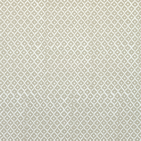 anna french af9633 petit arbre flax on white fabric