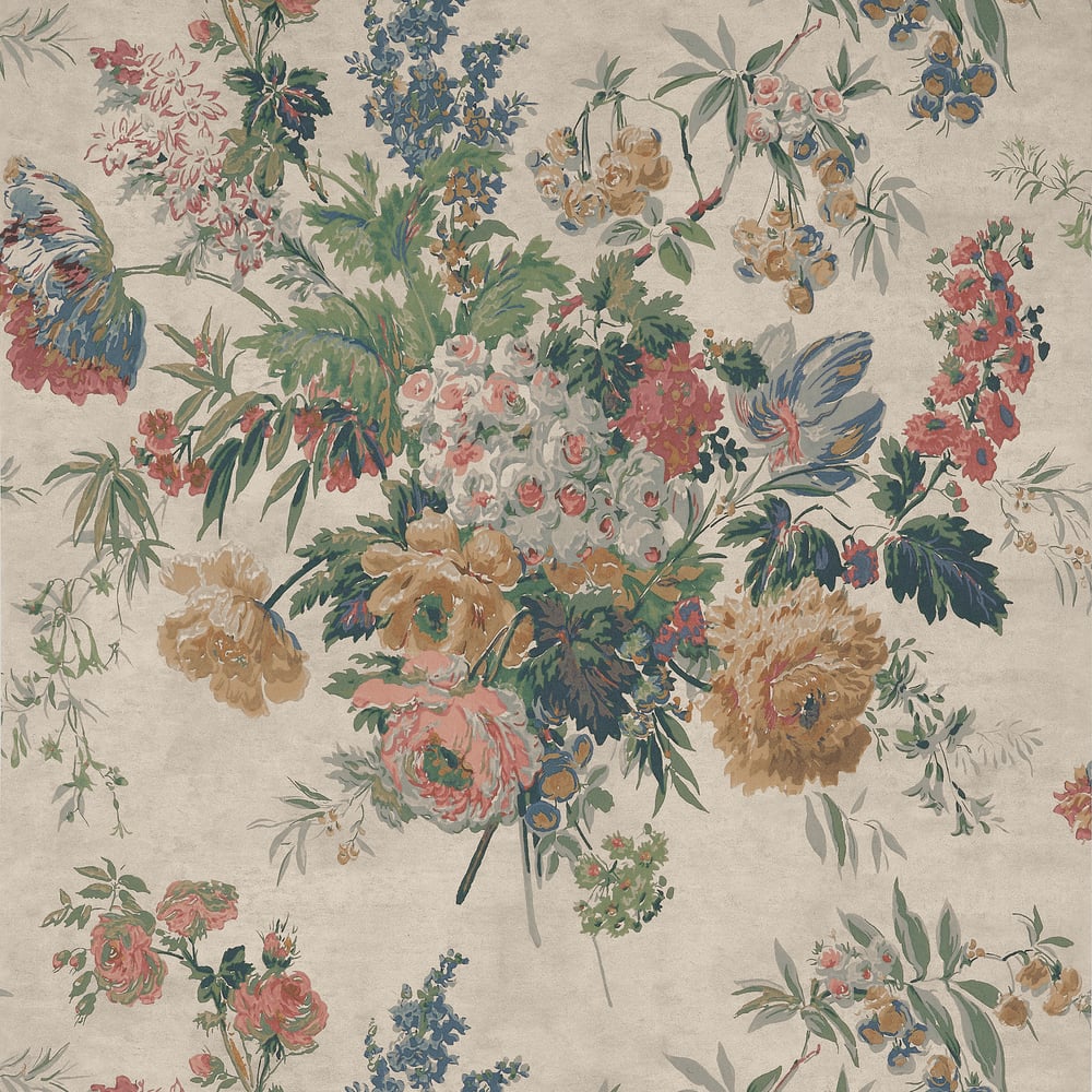 anna french - garden club - ¬apricot and slate - at16133