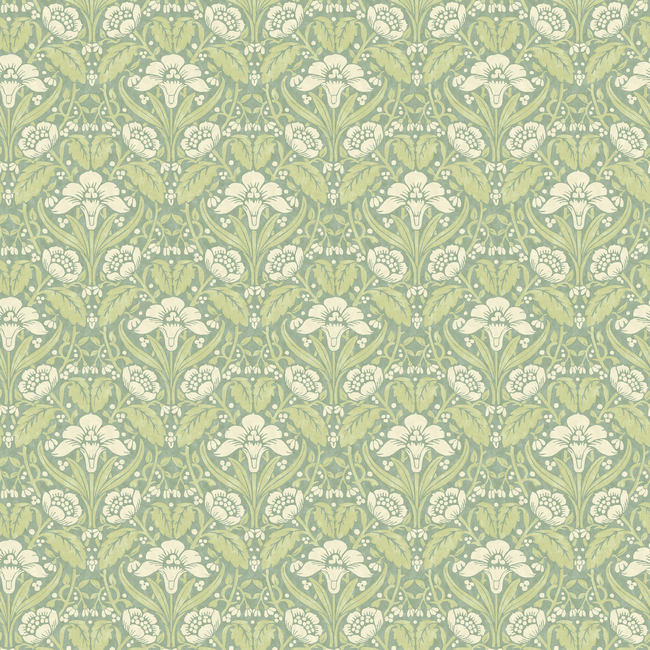 iris meadow - aqua/green - g p & j baker - bw45101.3.0